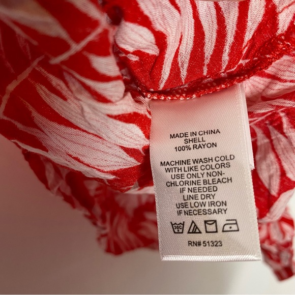 1. State Red White Ruffle Summer Top - Picture 8 of 8